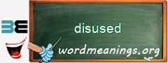 WordMeaning blackboard for disused